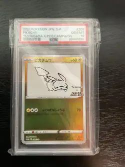 2021 Pikachu Pokemon Promo Card Yu Nagaba PSA 10 Gem MT #208 - Image 1