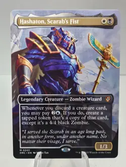Hashaton, Scarab's Fist (Borderless) Regular Aetherdrift Near Mint MTG - Image 1