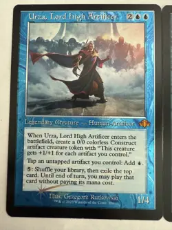 MTG: 2x Urza, Lord High Artificer Retro Frame 1 FOIL 1 Reg Modern Horizons -NM - Image 2