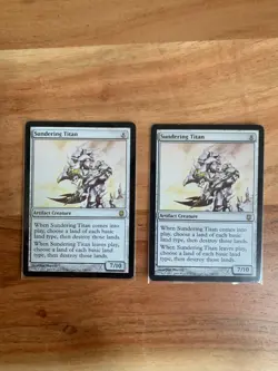 x1 MTG Sundering Titan Darksteel LP Artifact Rare MAGIC THE GATHERING - Image 1