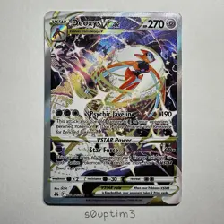 Pokemon Deoxys VSTAR GG46 Crown Zenith Galarian Gallery Ultra Rare Holo NM - Image 1