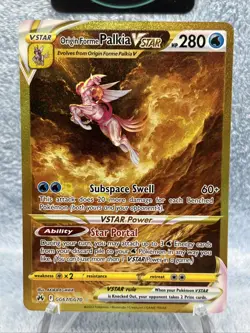 Pokemon TCG Origin Forme Palkia Vstar GG67/GG70 Gold Secret Rare Full Art Holo - Image 2