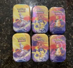 2025 Pokemon Kanto Power Mini Tin Sealed (H24) Lot Of 6 - Image 1