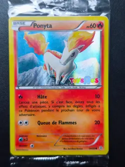 Carte Pokemon Ponyta SCELLE XY HOLO PROMO Toy's R Us 14/83 Generations 2016 - Image 1