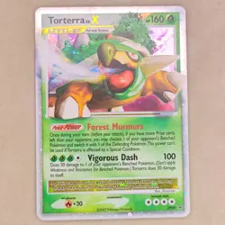 TORTERRA LV. X Black Star Promo POKEMON Holo 2007 Trading Card DP09 LP - Image 1