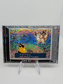 DRAGONITE VS PKACHU RAICHU ERROR GAMEBOY COLOR - POKEMON CARD - Image 1