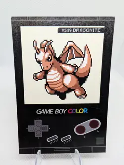 DRAGONITE VS PKACHU RAICHU ERROR GAMEBOY COLOR - POKEMON CARD - Image 2