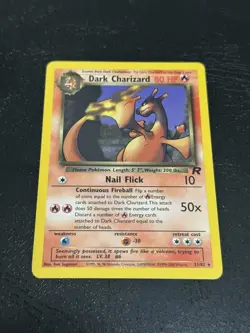 Pokemon Dark Charizard 21/82 Non-Holo Card Team Rockets Series - Image 1
