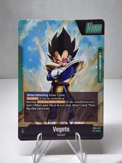 DBS Dragon Ball Fusion World FB04-051 Vegeta Leader Card - Image 2