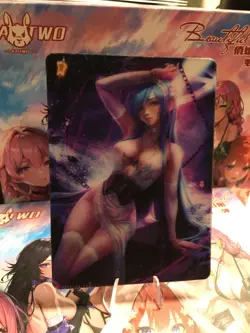 Lenticular Waifu Card Beautiful Goddess Story 2 Image CCG Anime Card - Image 1