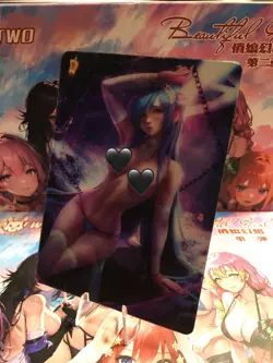 Lenticular Waifu Card Beautiful Goddess Story 2 Image CCG Anime Card - Image 2