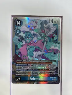 BT22-028 Ariemon - Digimon TCG Promo Rare Tournament Card - Image 1