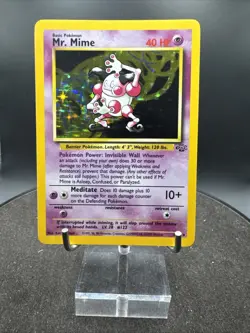 Mr. Mime 6/64 Holo Card Jungle Set 1999 Pokemon WOTC - Image 1