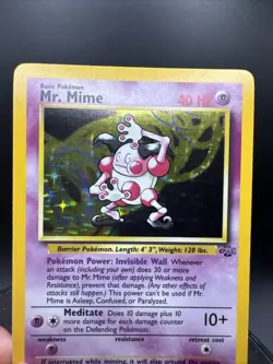 Mr. Mime 6/64 Holo Card Jungle Set 1999 Pokemon WOTC - Image 4