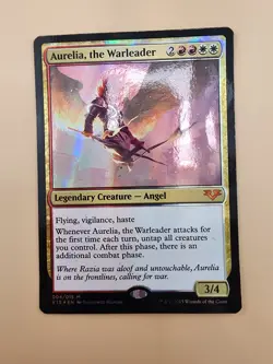 Aurelia, the Warleader - Foil - From The Vault: Angels - Light Play - MTG LP - Image 2