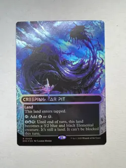 Creeping Tar Pit Borderless Foil EOS-0009 Rare MTG Edge Of Eternities NM - Image 1