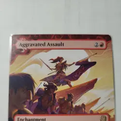 [1x] Aggravated Assault Near Mint, English Wilds of Eldraine Extras MTG Magic - Image 3