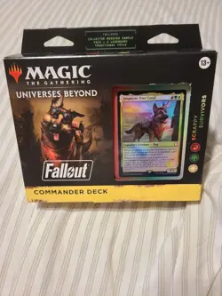 MTG Magic Scrappy Survivors Fallout Commander Deck Factory Sealed SeePics - Image 1