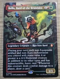 Bello, Bard of the Brambles - BORDERLESS - Commander: Bloomburrow - NM - Image 1