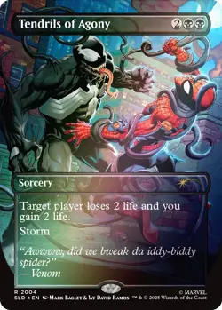 🌟 Tendrils of Agony FOIL Venom Unleashed Color SL MTG Spiderman🌟 - Image 1