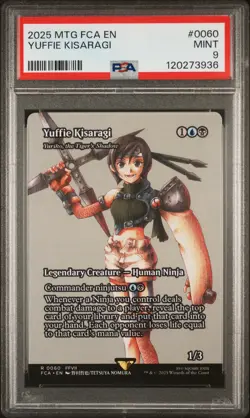 2025 MTG FINAL FANTASY: THROUGH THE AGES #0060 YUFFIE KISARAGI PSA 9 - Image 1