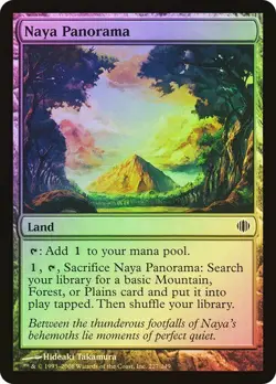 1 x FOIL Naya Panorama MTG Shards of Alara NM Artifact - Image 1