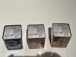 Pokemon Stacking Tins: Fighting-Fire-Darkness [Set of 3] SWSH11: Lost Origin - Image 2
