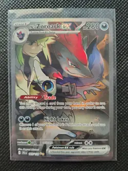 Pokemon TCG Journey Together N's Zoroark Ex Special Illustration Rare 185/159 - Image 1