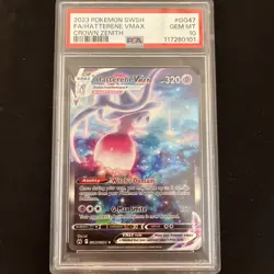 GRADED PSA 10 2023 Pokemon SWSH FA/Hatterene VMax Crown Zenith #GG47 - Image 1