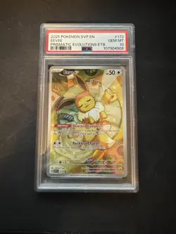 Pokemon TCG Eevee Black Star Promo 173 Prismatic Evolutions PSA 10 - Image 1