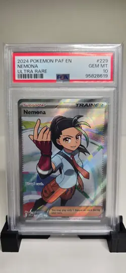 PSA 10 - 2024 Nemona Pokemon: Paldean Fates #229 Ultra Rare Full Art Holo - Image 1