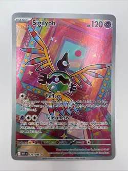 Pokemon TCG - Sigilyph - 121/086- SV: White Flare Illustration Rare Pack Fresh - Image 1