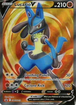 Pokemon TCG Lucario V Black Star Promos Holo Promo NM #SWSH213 - Image 1