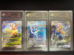 RPA10 Pokemon TCG S-Chinese Jolteon Flareon Vaporeon Vmax CSHC-003 006 009 HOLO - Image 1