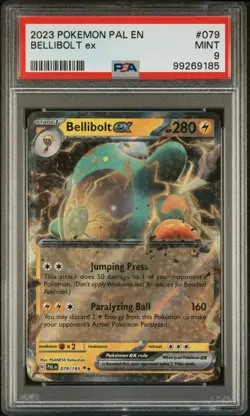 2023 POKEMON PAL EN-PALDEA EVOLVED #079 BELLIBOLT EX PSA 9 - Image 1
