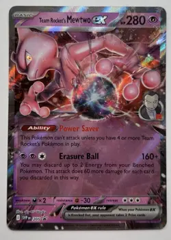 Pokemon TCG Team Rockets Mewtwo EX SVP 205 Promo Near Mint - Image 1