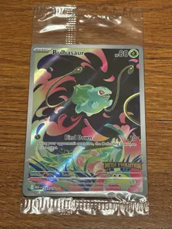 2025 Pokemon Mega Evolution #133/132 Bulbasaur Illustration Rare Stamped Sealed - Image 1