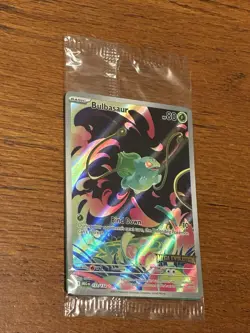 2025 Pokemon Mega Evolution #133/132 Bulbasaur Illustration Rare Stamped Sealed - Image 4