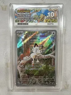 Pokemon TCG Meowth 192/SV-P Japanese Generations Promo | PERFECT SUB GRADES - Image 1