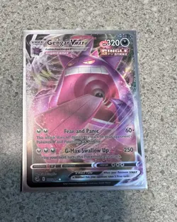 Pokemon Gengar VMAX Holo Ultra Rare TCG Card 157/264 - Image 1