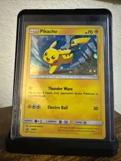 Pikachu SM81 Sun & Moon Black Star Promo Holo Pokemon Card MP - Image 3