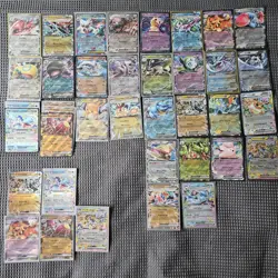 Pokemon TCG EX Card Bundle 38 Mixed Cards From Various Sets, Sleeved NM - Image 1