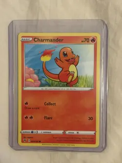Charmander 023/185 Sword & Shield Vivid Voltage Regular Common Pokemon Card NM - Image 1