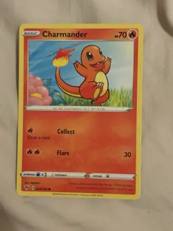 Charmander 023/185 Sword & Shield Vivid Voltage Regular Common Pokemon Card NM - Image 3