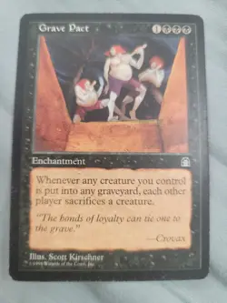 MTG Grave Pact Stronghold 60/143 Regular Rare - Image 1