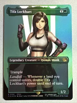 MTG / Tifa Lockhart / FIN / #391 / FOIL (Borderless) / Rare / NM - Image 1