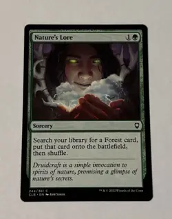 MTG Nature's Lore - Commander Legends Battle for Baldur's Gate NM - Image 1
