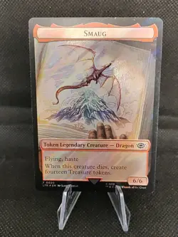 Smaug/Food (22, 23 , &) Double-Sided Token (Surge Foil) Lord of the Rings NM - Image 1