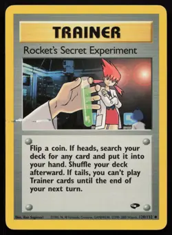 Pokemon Vintage Rocket's Secret Experiment 120/132 Gym Challenge Non-Holo - HP / - Image 1