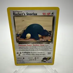 Rocket's Snorlax - Gym Heroes 33/132 Rare Non-Holo Pokemon TCG NMT/LP - Image 1